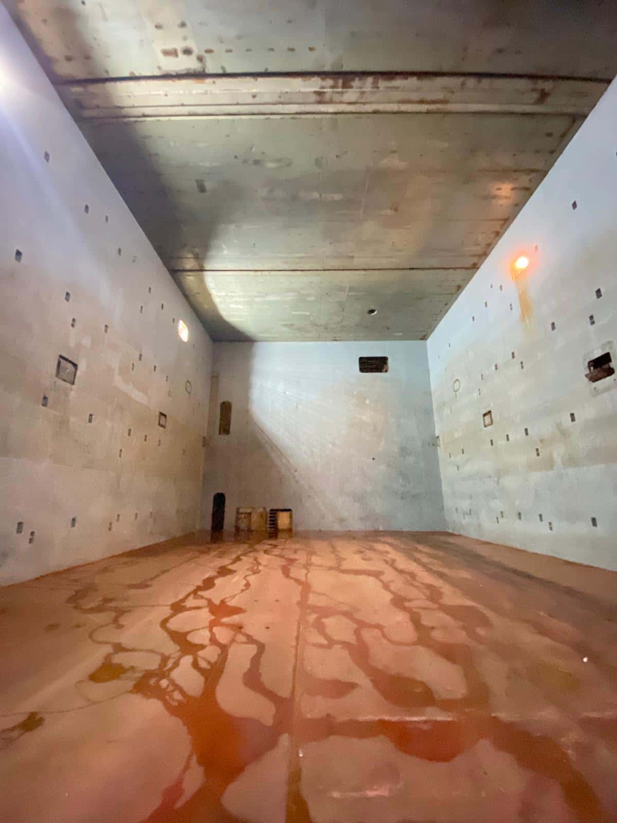 Interior view of MV EBRU's general-cargo hold.